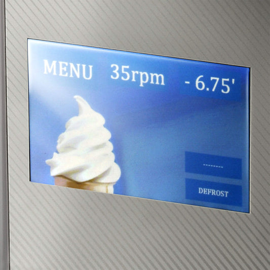 Frozen granita, creams and soft-ice cream dispenser with 1 bowl and touch screen