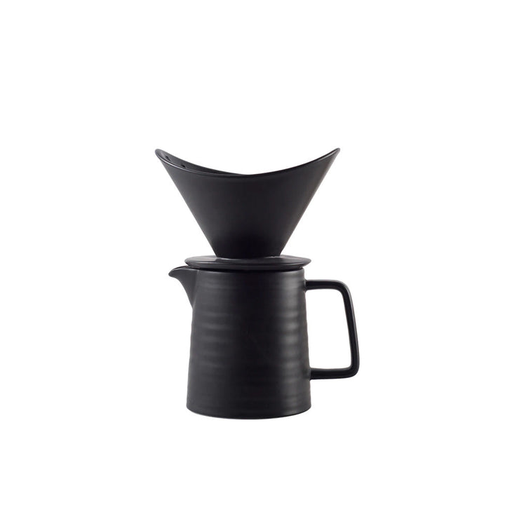 Ceramic Coffee Maker Set (black)