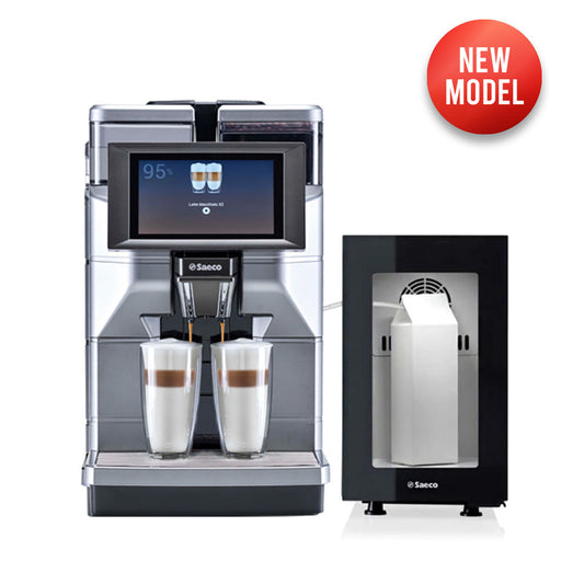 Saeco Magic M2, Automatic Espresso Machine with FR7L Fridge with Mains Water